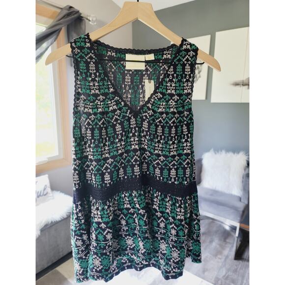 NWT Anthropologie Maeve Embroidered Tank Top - Small - Picture 4 of 9